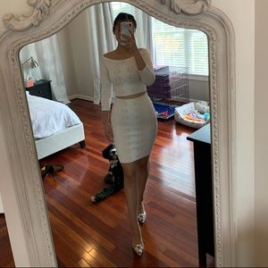 Bcbg two sets tight top and skirt